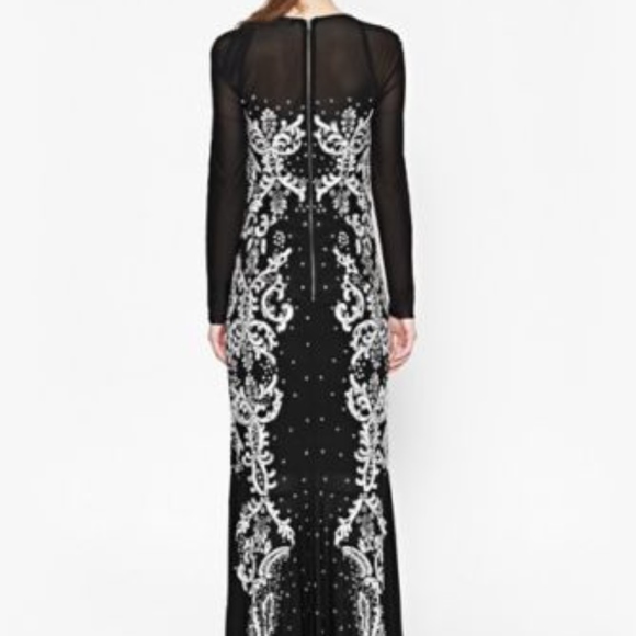 French Connection BEADED SEQUIN MAXI DRESS GOWN - Picture 5 of 8